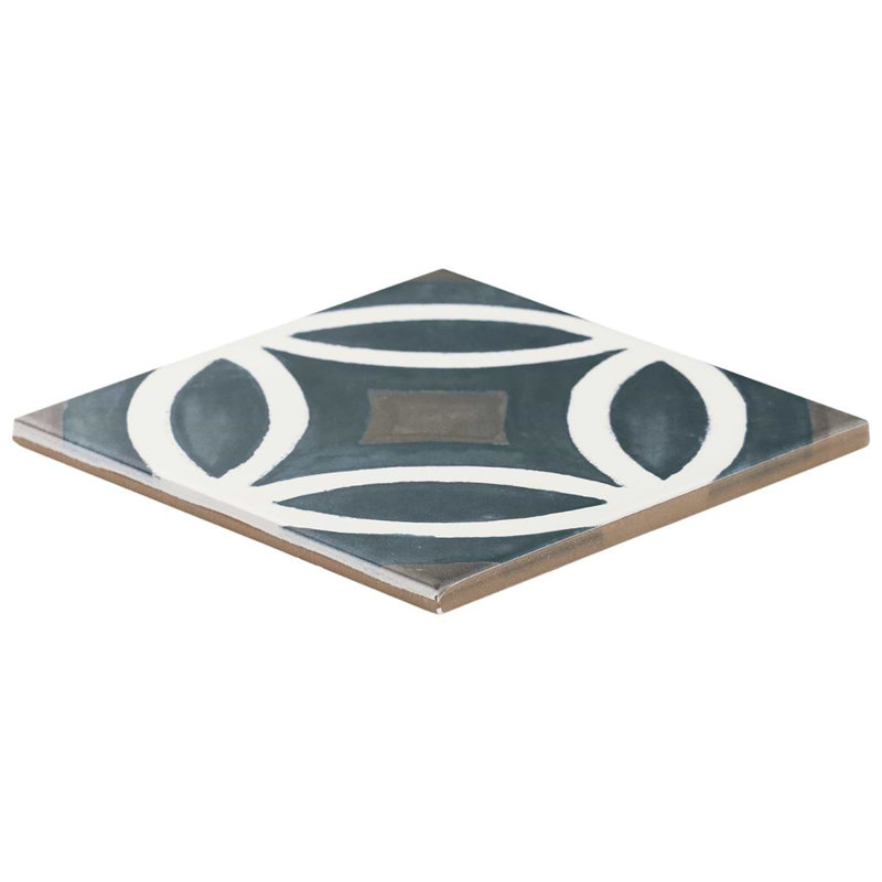 Breeze Nautilus Blue Deco 6x6 Matte Porcelain Tile