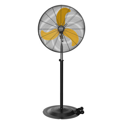 Ventilateur sur pied oscillant 30 pouces Pro Series, ventilateur à 3 vitesses en métal à haute vitesse 9500 CFM avec roulettes, ventilateurs industriels robustes pour commercial, entrepôt, garage - Homologué UL