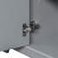 Meuble-lavabo gris avec lavabo - Armoire en bois massif de 36 po, 6 tiroirs, tablette réglable, option de décoration moderne-200161250