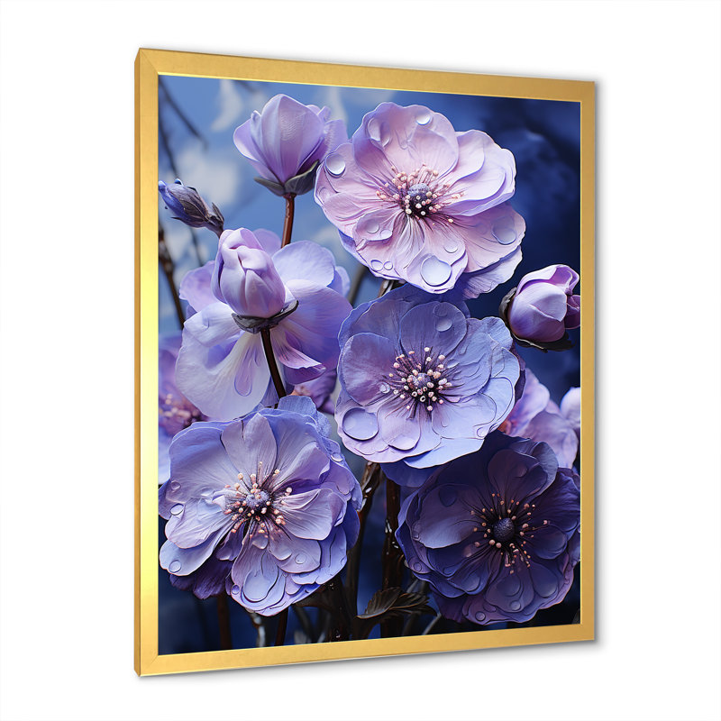 Allure mystique sur toile, Cadre doré simple, H 20 po x l 12 po x P 1 po