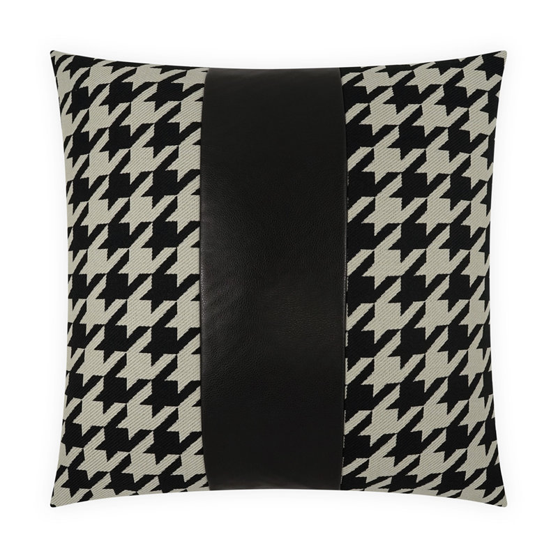 Harwich Band Square Pillow Cover & Insert, Ivory, Square 22"