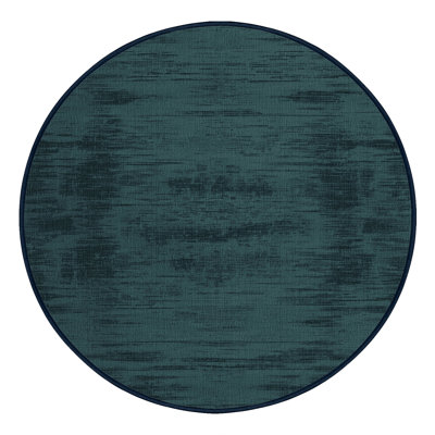 Tapis bleu abstrait lavable à la machine