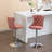 Felder Swivel Velvet Bar Stools with Adjustable Height-111647363-111647359