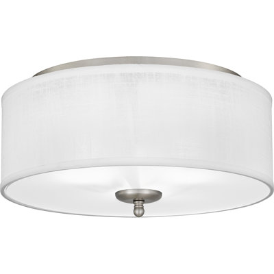 Blanche 3-Light Brushed Nickel Flush Mount Light