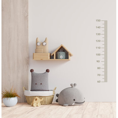 Décalcomanie de règle de courbe de croissance, décalcomanie de règle de croissance pour enfants en vinyle pour les garçons et les filles, marqueurs de vinyle pour enfants