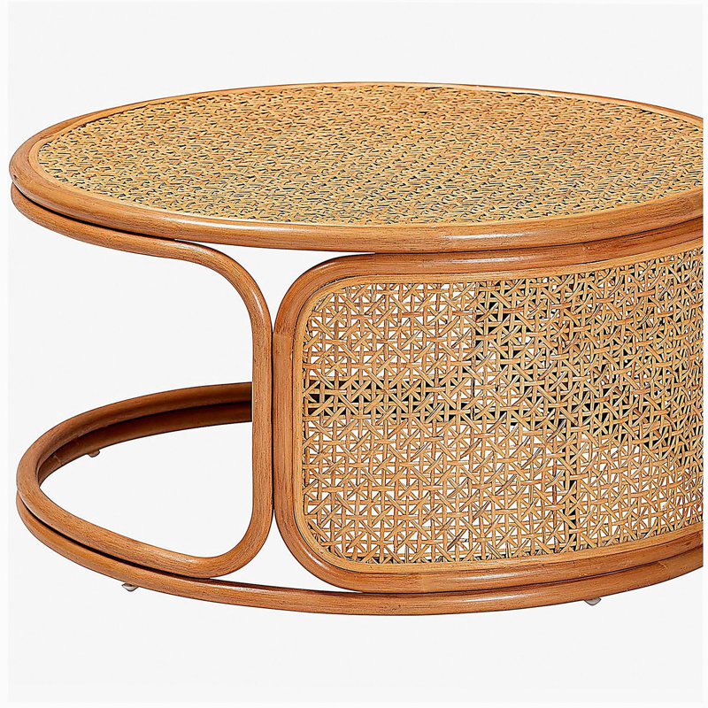 Bohemian Honey Rattan Coffee Table