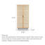 Nordic Solid Wood Rattan Woven Wardrobe