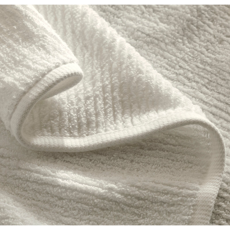Turkish Ribbed Ribbed Bath Sheet, Cream