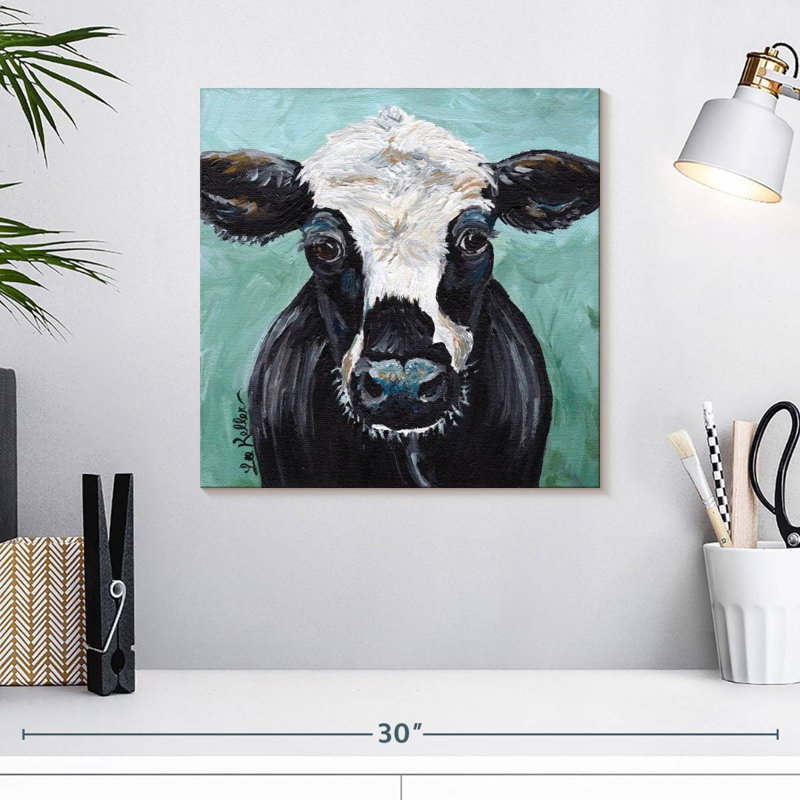 Brampt Cow Clyde, 16" H x 16" W