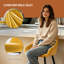 Velvet Upholstered Bar Stools with Armrests-1819114152