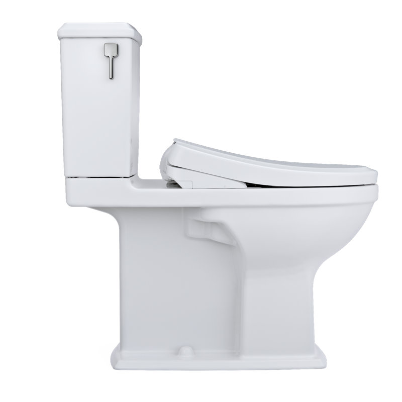 Connelly® 1.28 GPF S7 Auto Flush Elongated Floor Mounted Two-Piece Toilet (Seat Included)