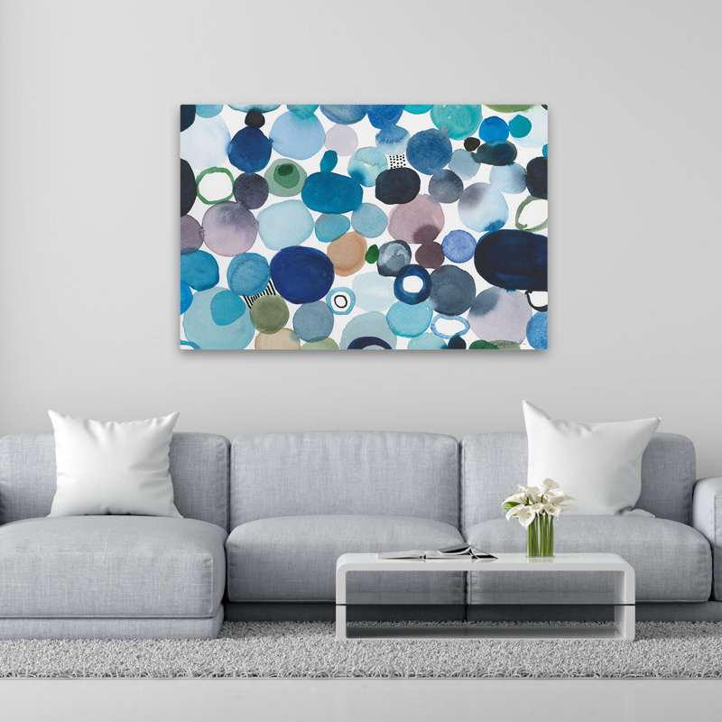 Abstract - Toggle Pebbles, 40" H x 60" W
