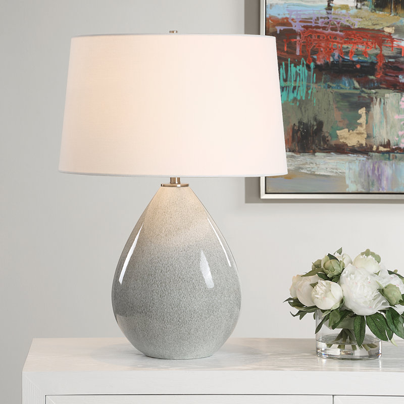 Lorinzo Gray Glaze Table Lamp