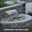 Fontaine en acier inoxydable avec lumière-1289553500