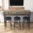 Yaneri Console Table and Stool Set, Bar Table With Stools Breakfast Bars-1957567311
