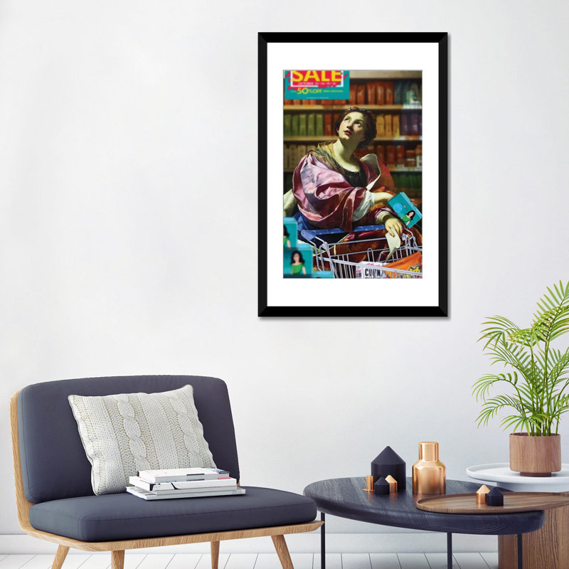 «At the Super marché», impression sur toile, H 26 po x l 18 po x P 1,5 po, Pas de tapis, Toile tendue
