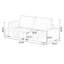 Causeuse-coussin modulaire en polyester beige