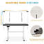 Table de toilettage électrique pour chien de 46 pouces, table de toilettage professionnelle robuste pour chiens à la maison avec plateau de table antidérapant et bras supérieur, réglable en hauteur