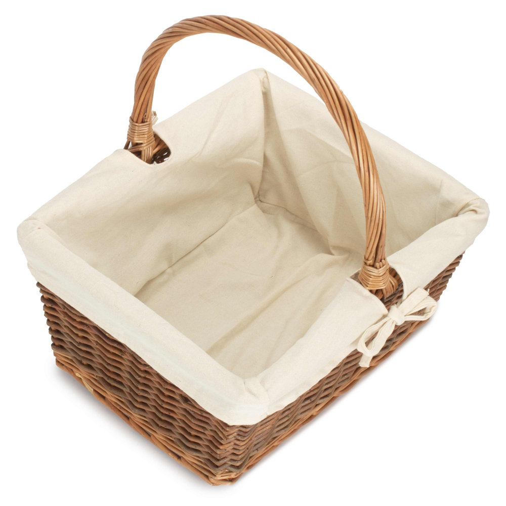 Wicker Laundry Basket with Handles
