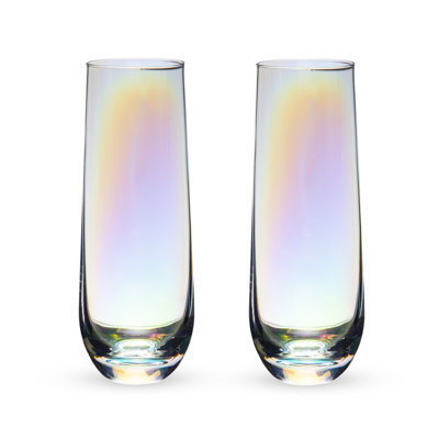 Luster Stemless Champagne Flutes