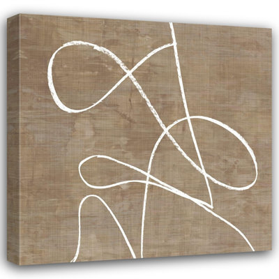 ArtDirect PI Studio Gallery Wrapped Canvas Art Titled: Swooping Lines