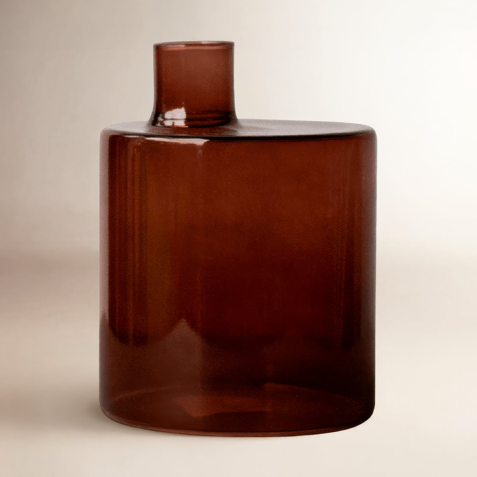 Vara Ceramic Table Vase, 6"H x 4"W x 4"D, Red