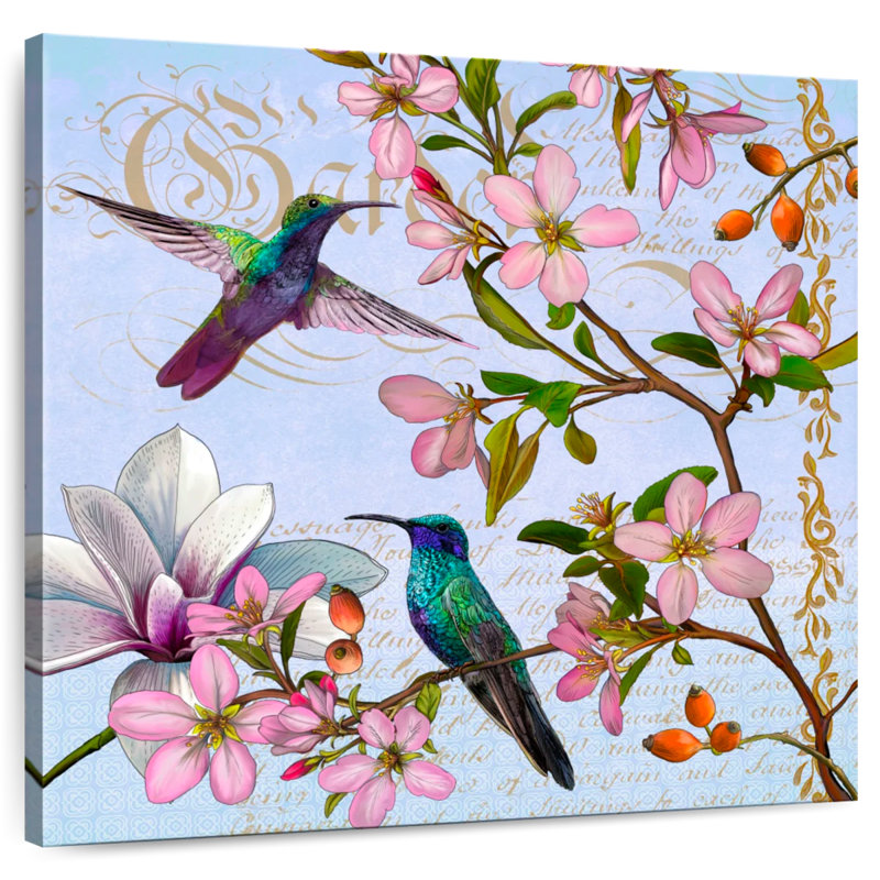 Brampt Hummingbird Botanical, 20'' H x 20'' W