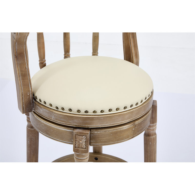 Tabourets de bar à hauteur d'assise en bois de 29,5 po (1 pièce), Tabouret de bar (hauteur d'assise de 29,5 po)