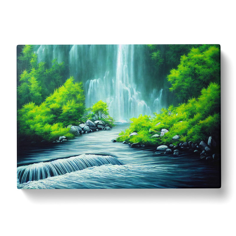 Waterfall Art Painting Vol.3 - Wrapped Canvas