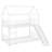Metal House Bunk Bed With Slide-1586440383