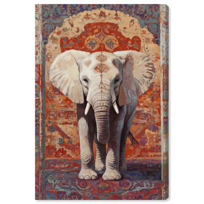 Éléphant arche, art floral élégant par Art Remedy