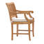 Outdoor 7 - Piece Teak Dining Set with Cushions