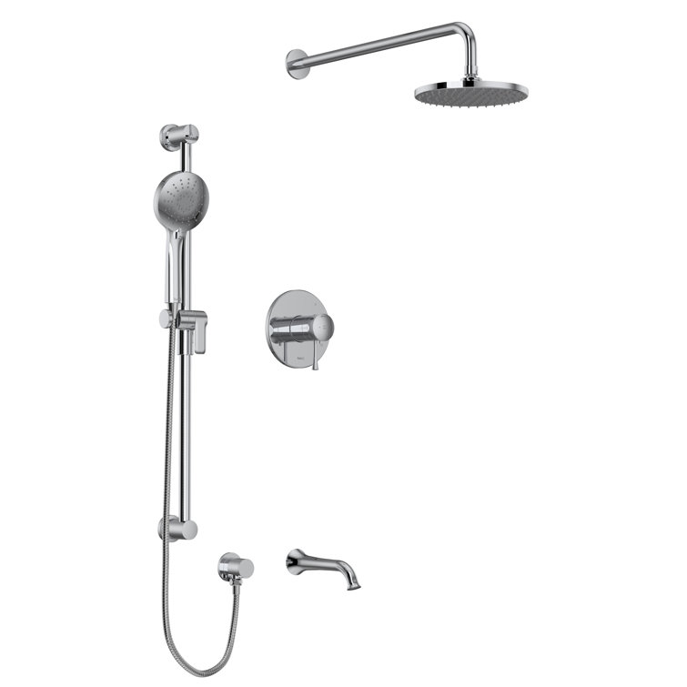 Edge™ 1/2" Thermostatic & Pressure Balance Shower System with up to 3 Functions featuring RioWise™ Valve Technology