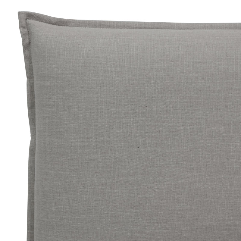 Tête de lit tapissier Halcyon, Simple, Lin classique gris
