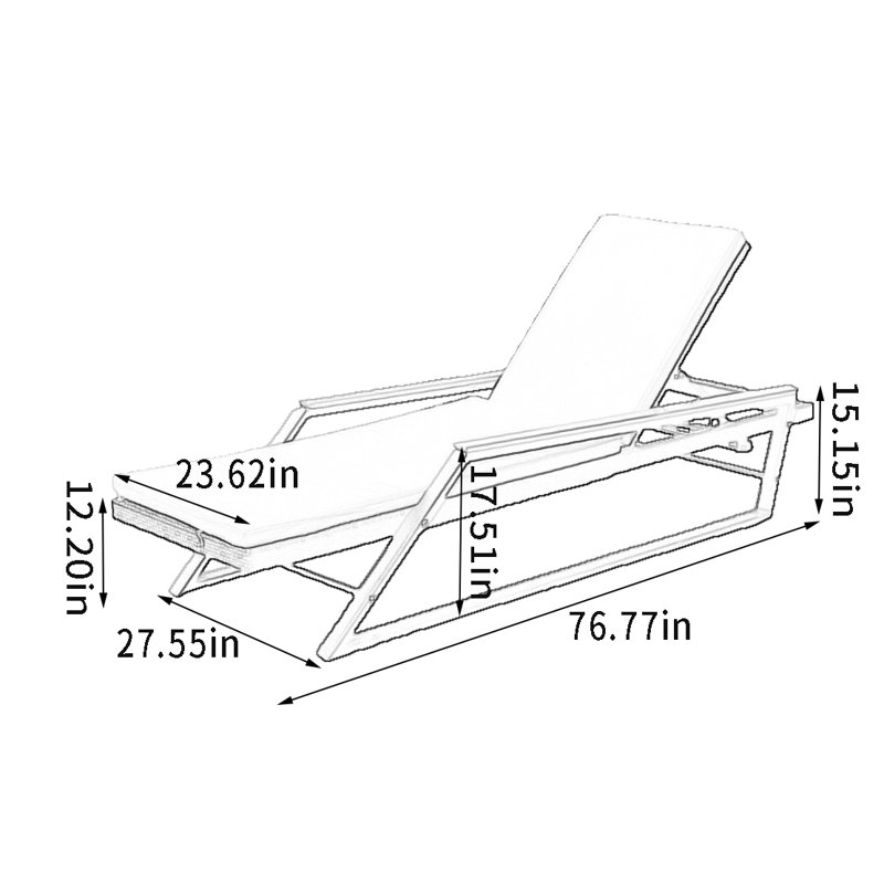 Chaise longue d'extérieur Larralde