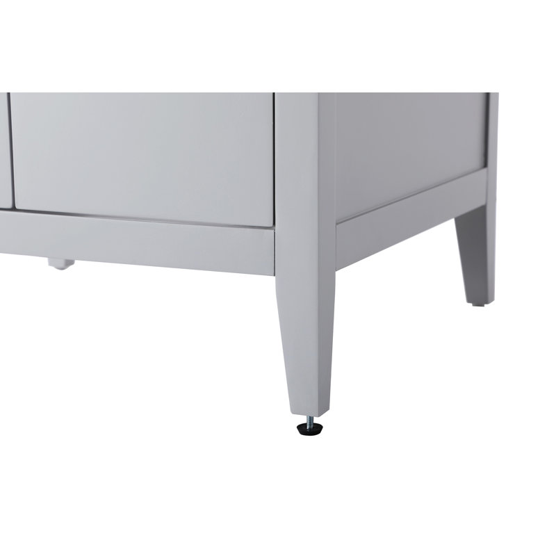 24 Inch Single Bathroom Vanity, Gray