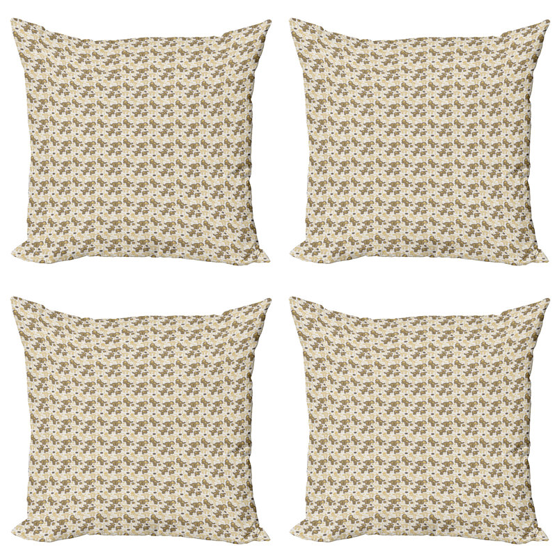 Indoor / Outdoor Square Scatter Cushion Cushion Cover, 18"H x 18"W