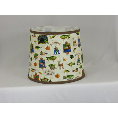 Abat-jour tambour en coton 12 po