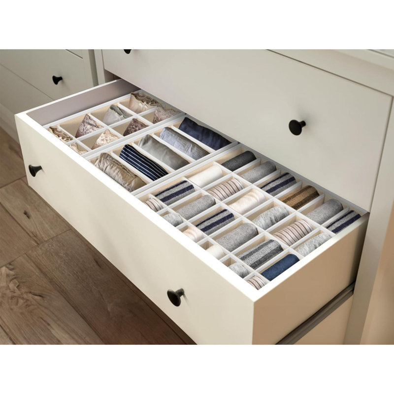 Ensemble de 4 séparateurs de sous-vêtements Closet, Beige