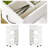 3-Tier Slim Rolling Storage Cart with Slide-Out Shelves and Drawer for Kitchen or Bathroom Organization.