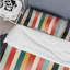 Ensemble de housse de couette en microfibre multicolore à motif pastel à rayures pastel III-1787735880