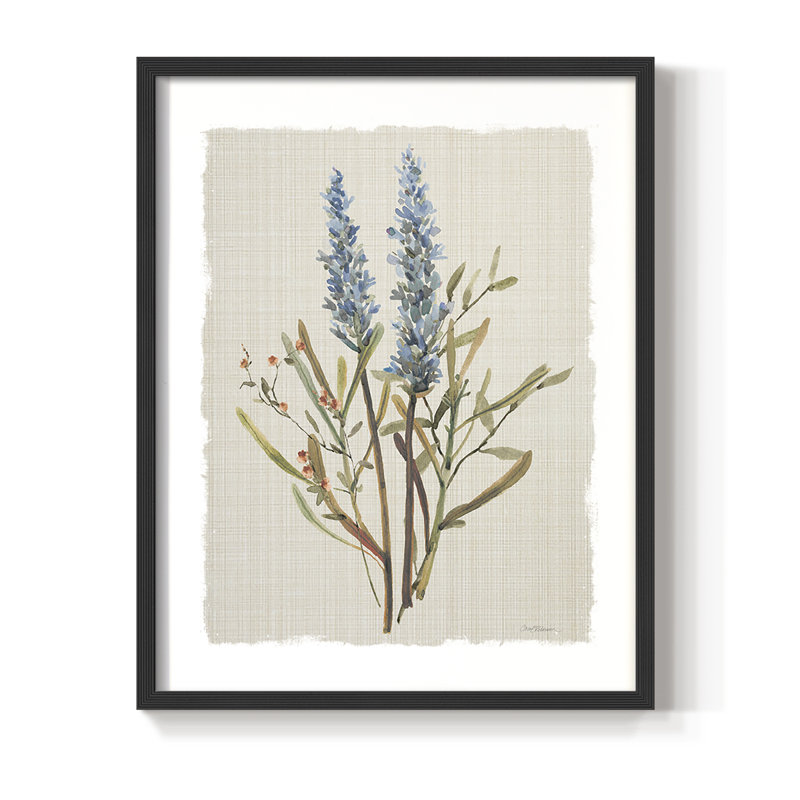«Honeybloom Botanical II», reproduction encadrée - bois massif, H 11 po x l 9 po, Noir, noir, noir, noir