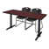 Neyland Cain T-Base Training Seminar Table & 2 Zeng Stack Chairs