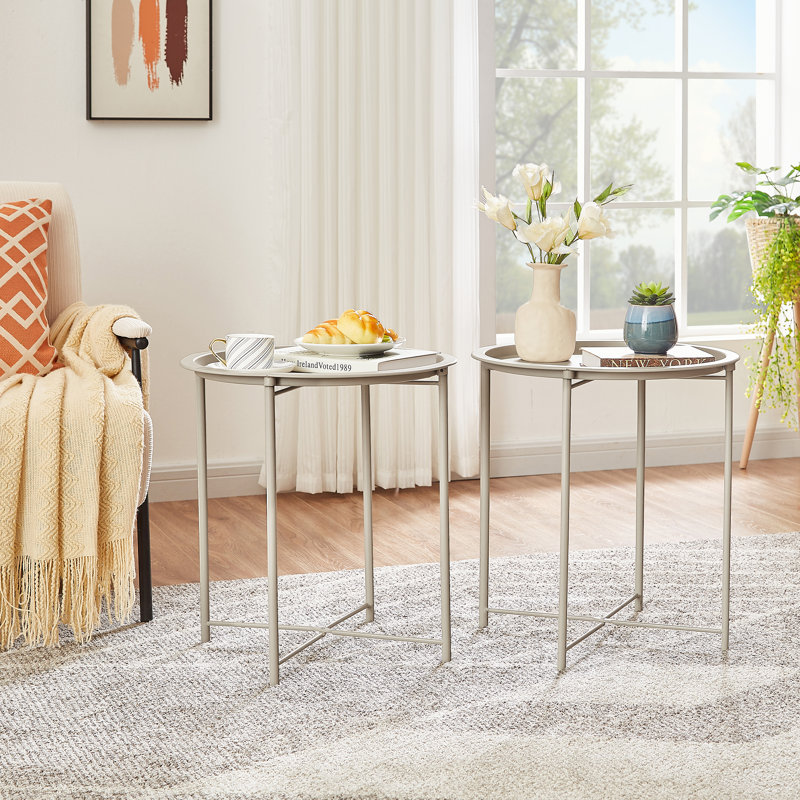 Petite table de bout Annaleese, Gris
