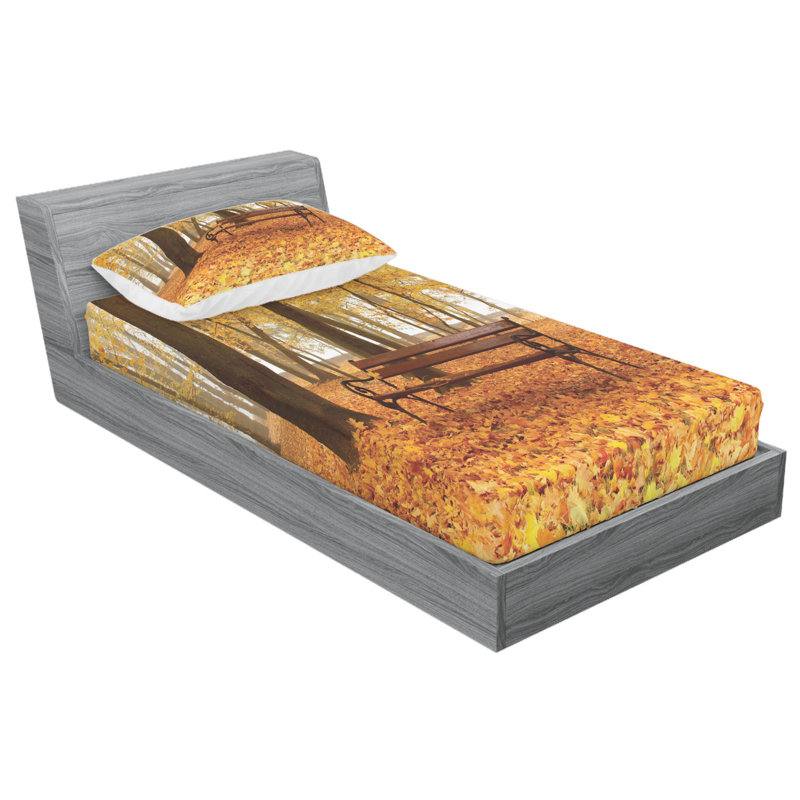 Microfiber Sheet Set, Twin Sheet Set with Fitted Sheet
