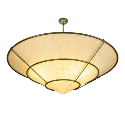 Nassin 4 - Light Weathered Brass Cone Pendant
