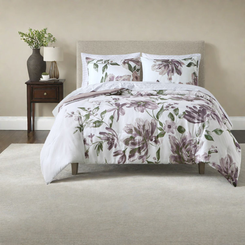 Floral King Bedding Sets, Microfiber Comfort For Home Bedrooms