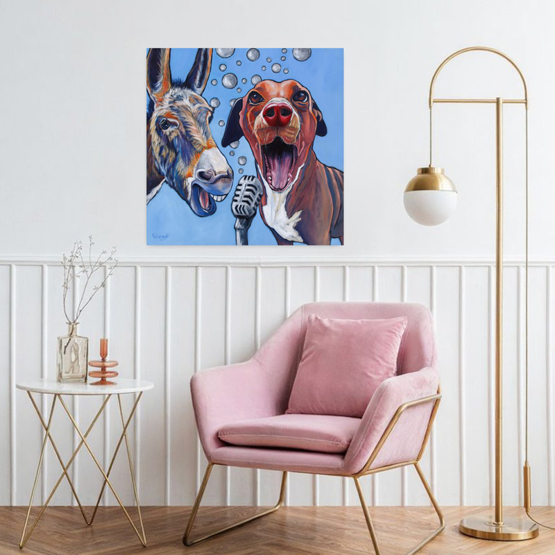 Harmony, art urbain contemporain pour chien, H 32 po x l 32 po