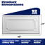 Art3d 24''x48'' Drop Ceiling Tiles, 12 Pack PVC Decorative 3D Wall Panelling,96 sq.ft.-113022667