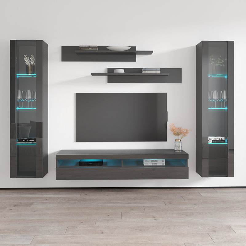 Meuble audio-vidéo Fly 100 A 35TV, Gris